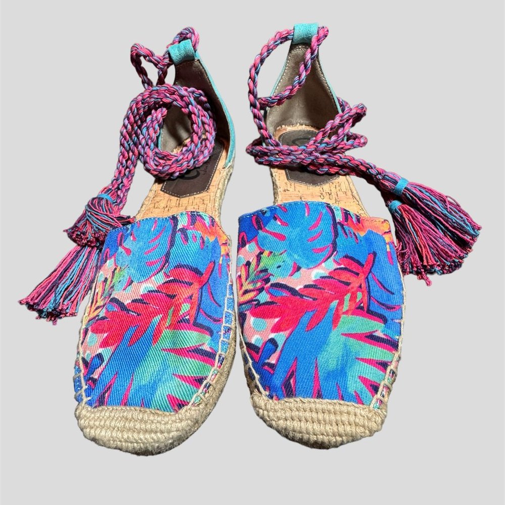 Circus Sam Edelman size 8 lenora ankle wrap espadrille